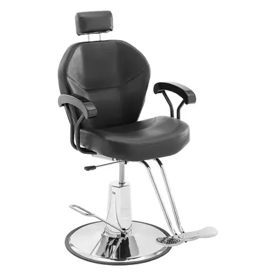 Fauteuil de coiffeur - appui-tête et repose-pieds en T - - cm - kg - inclinable - noir | physa