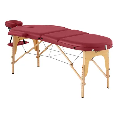 Table de massage pliante - zones - x x cm - kg - Rouge | physa