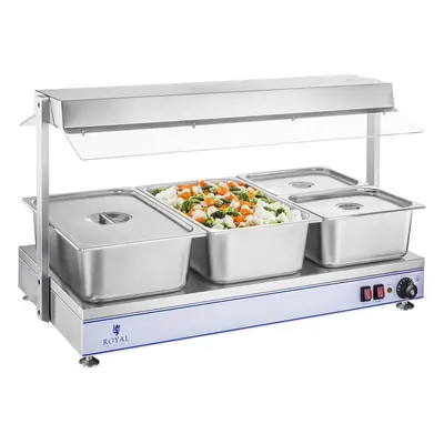 Occasion Chauffe-plat avec lampes halogènes - 1550 W - Acier inoxydable | Royal Catering