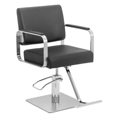 Fauteuil de coiffure avec repose-pieds - - cm - kg - noir/argent | physa