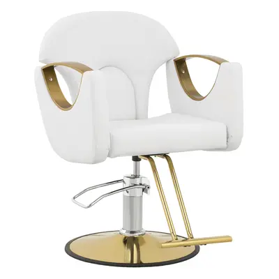 Fauteuil de coiffure avec repose-pieds - - cm - kg - blanc | physa