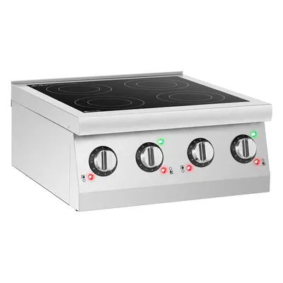 Cuisinière à induction - 4 plaques - Ø 12 - 26 cm - portable - Royal Catering