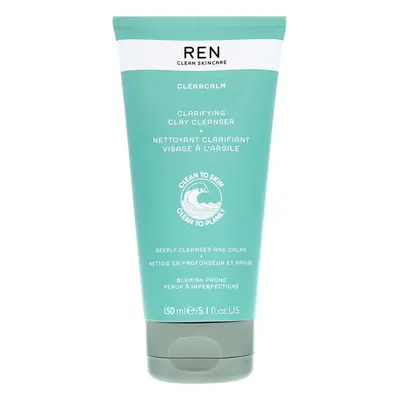 REN Clean Skincare - Face Clearcalm Clarifying Clay Cleanser 150ml / 5.1 fl.oz.  for Women