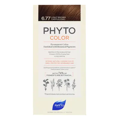 PHYTO - PHYTOCOLOR: Permanent Hair Dye Shade: 6.77 Light Brown Cappuccino  for Women