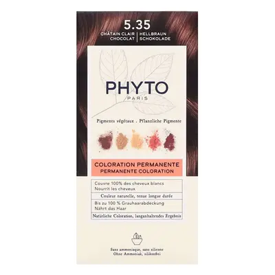 PHYTO - PHYTOCOLOR: Permanent Hair Dye Shade: 5.35 Chocolate Light Brown  for Women