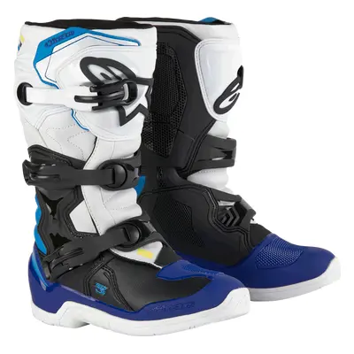 Alpinestars Youth Tech 3S Boots White/black/enamel Blue, Taille: