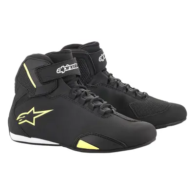 Alpinestars Sektor Chaussures Black/yellow Fluorescent, Taille: