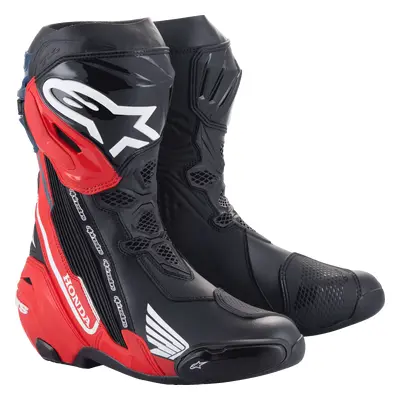 Alpinestars Honda Supertech R Bottes Black/bright Red/blue, Taille: