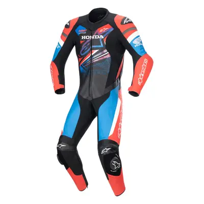 Alpinestars Honda GP Force Leather Combinaison Black/bright Red/blue, Taille: