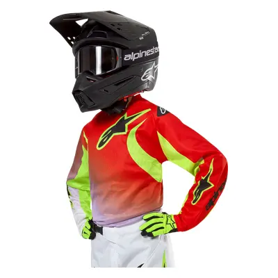 Alpinestars Youth 2024 Racer Lucent Jersey White/neon Red/yellow Fluo, Taille: