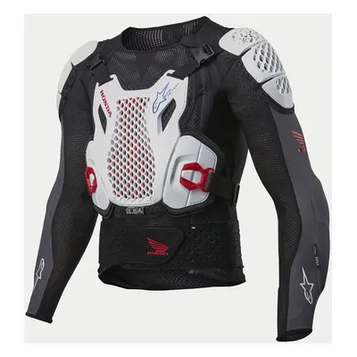 Alpinestars Honda Bionic Plus V2 Protection Jacket Black/white/blue/bright Red, Taille: