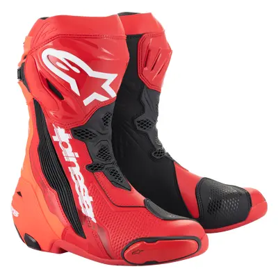 Alpinestars Supertech R Bottes Bright Red/red Fluo, Taille: