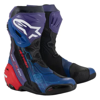 Alpinestars Supertech R LE Martinator R01 Vented Bottes Blue/purple/red/black, Taille: