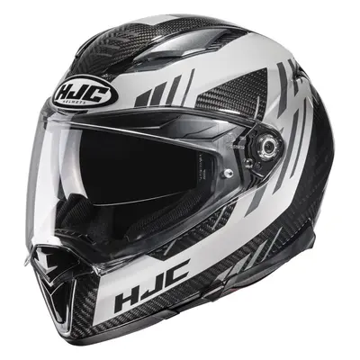 HJC F70 Carbon Kesta Casque, noir-gris-blanc, taille pour Hommes