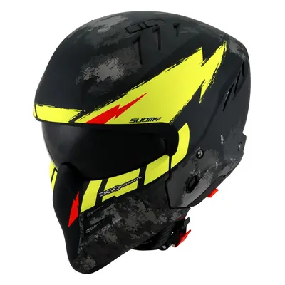 Suomy Armor Hi Volt Casque Jet, noir-jaune, taille pour Hommes