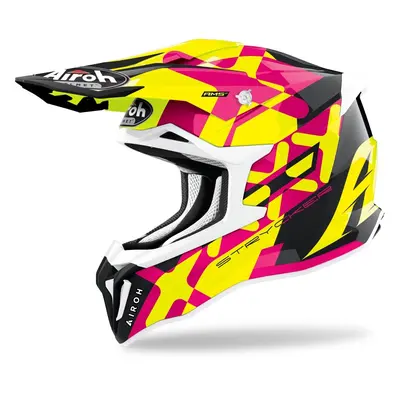 Airoh Strycker XXX Carbon Casque de motocross, rose, taille pour Hommes