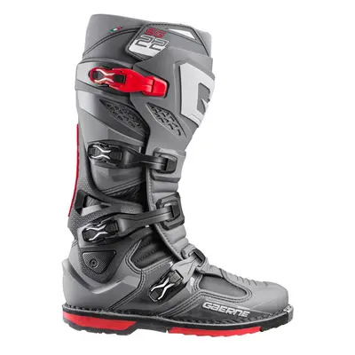 Gaerne SG-22 Bottes de motocross, gris-rouge, taille pour Hommes