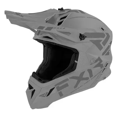 FXR Helium Prime Casque de motocross, argent, taille pour Hommes