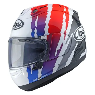 Arai RX-7V Evo Blade Casque, blanc-rouge-bleu, taille pour Hommes