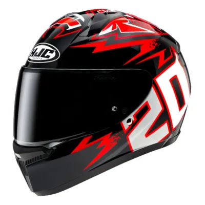 HJC C10 Diablo Mask Casque, noir-blanc-rouge, taille pour Hommes