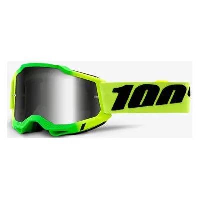 100% Accuri 2 Extra Travis Lunettes de motocross, vert-jaune pour Hommes