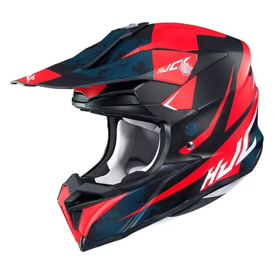 HJC i50 Tona Casque de motocross, noir-rouge, taille pour Hommes