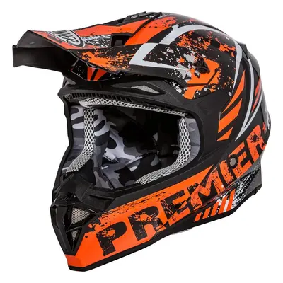 Premier Exige ZX 3 Casque Motocross, noir-orange, taille pour Hommes