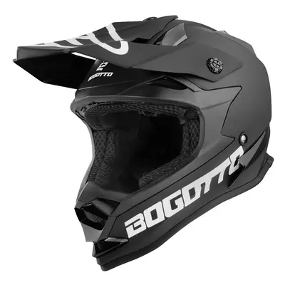 Bogotto V321 Solid Casque de motocross, noir, taille pour Hommes