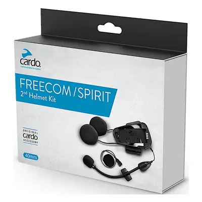 Cardo Freecom/Spirit HD Deuxième jeu d’extension de casque, noir pour Hommes