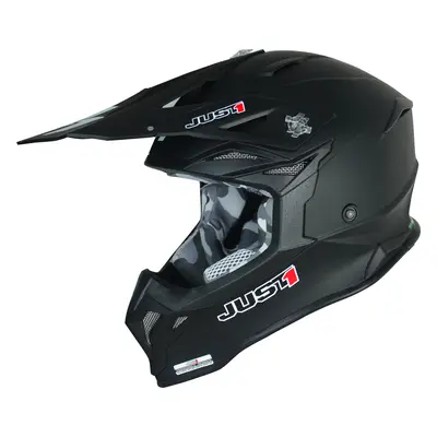 Just1 J39 Solid Casque Motocross, noir, taille pour Hommes