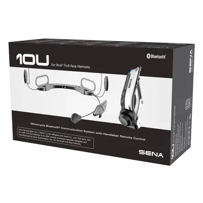 Sena 10U - Arai Pack unique de la Communication de système Bluetooth, noir pour Hommes