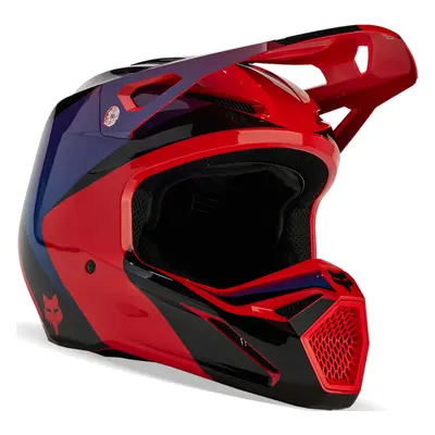 FOX V1 Streak MIPS Casque de motocross, noir-rouge-bleu, taille pour Hommes