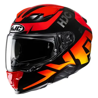 HJC F71 Bard Casque, noir-rouge-jaune, taille pour Hommes