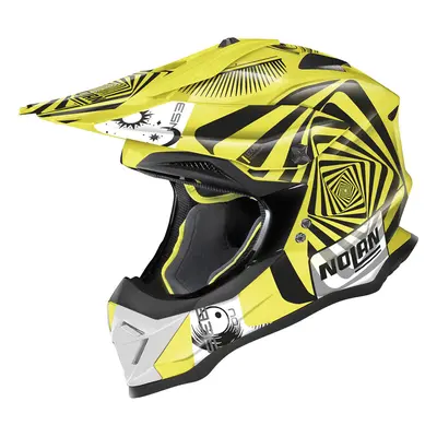 Nolan N53 Riddler Casque de motocross, jaune, taille