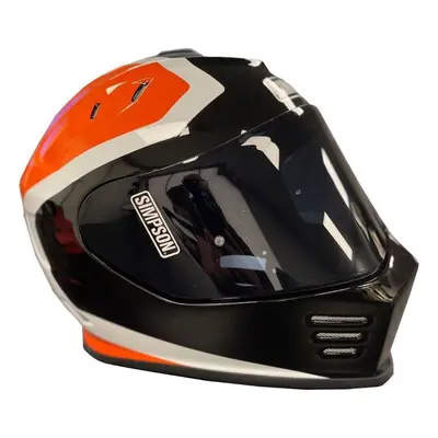 Simpson Venom Milwaukee Casque, noir-blanc-orange, taille pour Hommes