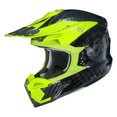 HJC i50 Artax Casque Motocross, noir-jaune, taille pour Hommes