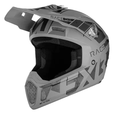 FXR Clutch Stealth Casque de motocross, gris, taille