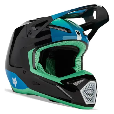 FOX V1 Ballast MIPS Casque de motocross, noir-vert-bleu, taille pour Hommes