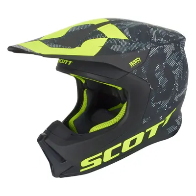 Scott 550 Camo ECE Casque de motocross, noir-jaune, taille pour Hommes