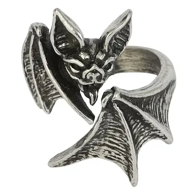 Bague Gothic de Alchemy Gothic - Bague Nighthawk Wrap - pour Femme - couleur argent