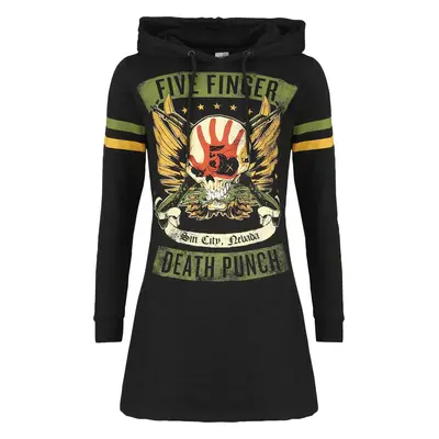 Robe mi-longue de Five Finger Death Punch - Punchagram - S à - pour Femme - noir