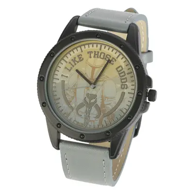 Montres bracelets Disney de Star Wars - The Mandalorian - Crâne Mythosaur - pour Homme - bleu