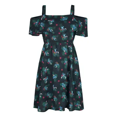 Robe courte Disney de Lilo & Stitch - Jungle - XS à 5XL - pour Femme - bleu foncé