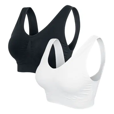 Sous-vêtement de Urban Classics - Brassière de sport - pour Femme - noir/blanc