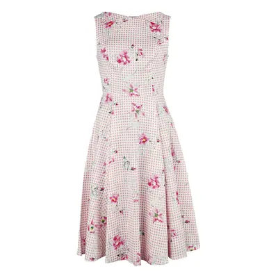 Robe mi-longue Rockabilly de H&R London - Catherine - Robe Swing Florale - XS à 4XL - pour Femme