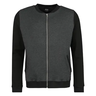 Bomber de Outer Vision - Veste Bomber Morris - S à XL - pour Homme - gris chiné