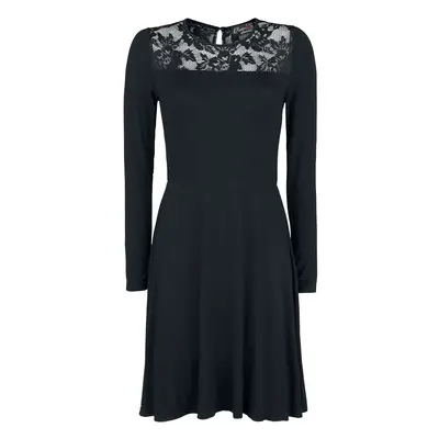 Robe mi-longue Gothic de Rotterdamned - Rockanje - Robe Longue D'Hiver Dentelle - S à - pour Fem