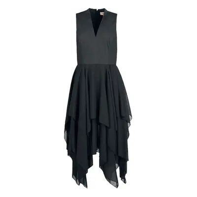 Robe mi-longue de Coven United - Luna Dress - XS à XL - pour Femme - noir