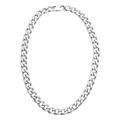 Collier de etNox hard and heavy - Chaîne Curb - pour Homme - couleur argent