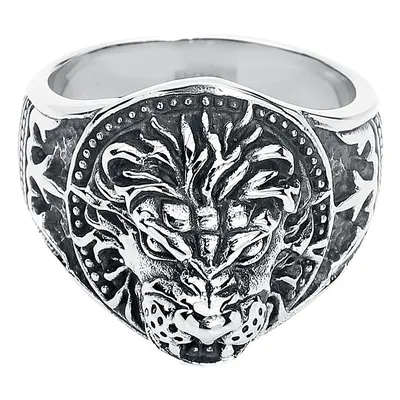 Bague de etNox hard and heavy - Löwe - pour Homme - couleur argent